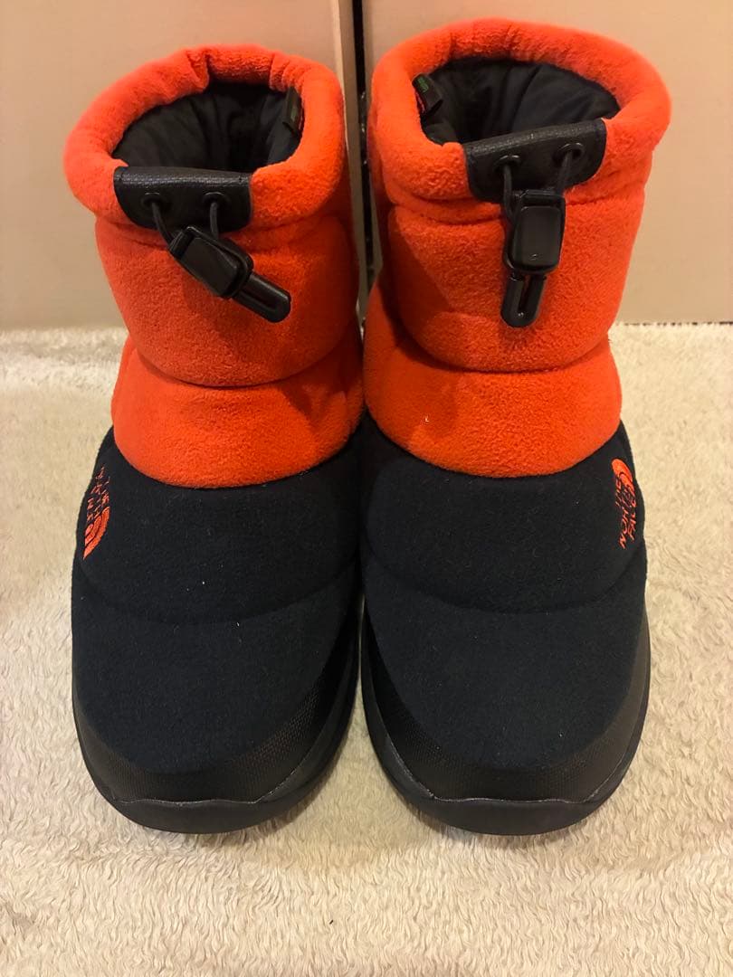 美品THE NORTH FACE ポーラテック ヌプシ ショートブーツ オレンジ