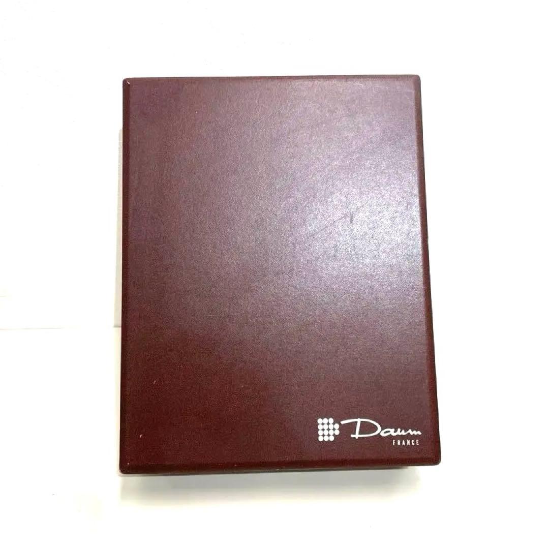 Daum クリスタルガラス 馬の頭部彫刻　オブジェ　ケース付き