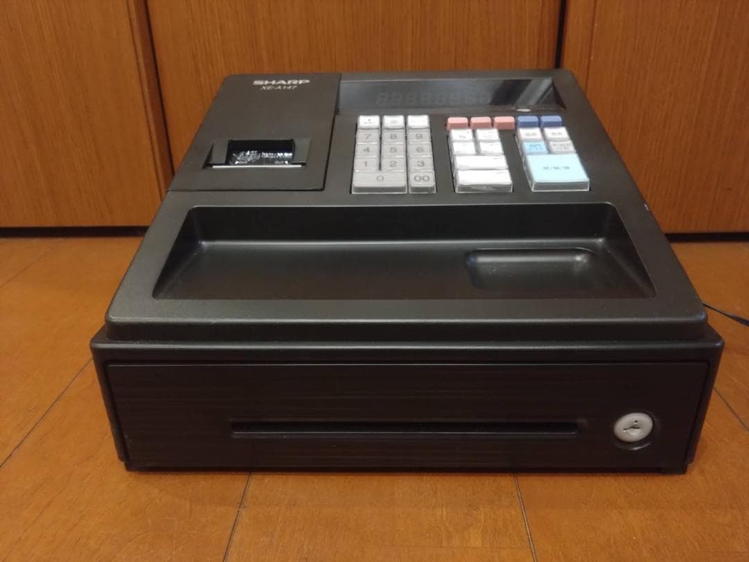 難あり 動作確認済 SHARP XE-A147 電子 レジスター 鍵2個 ★