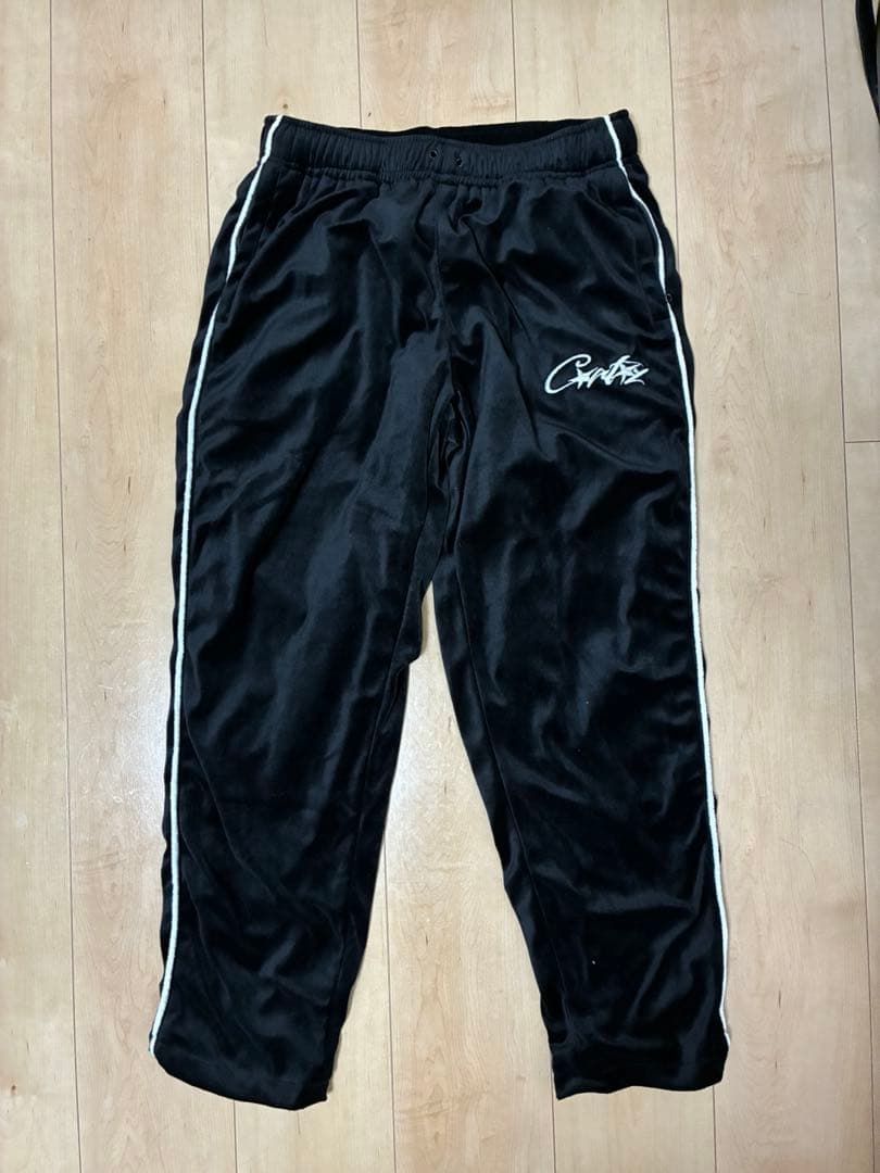 即日発送　corteizセットアップ ベロア　ブラック　Sサイズ　コーテイズ