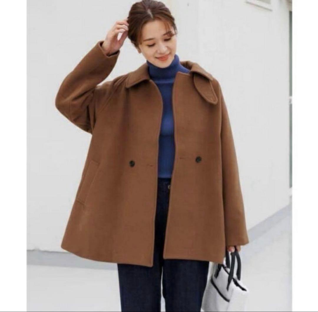 大人気✨URTECK ミドル丈コート M 茶色 キャメル 卒服 卒園式 卒業式