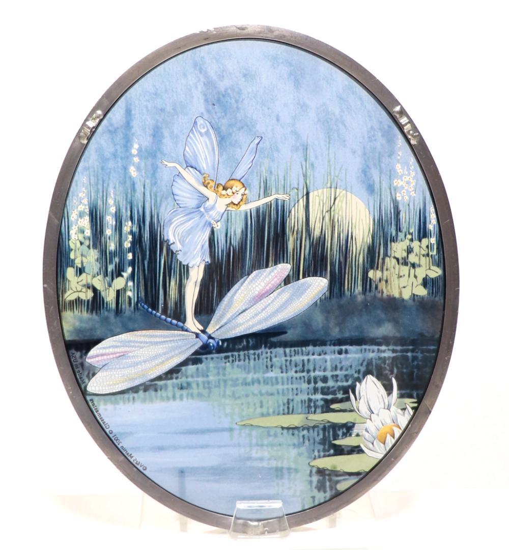 シシリー・メアリー・バーカー 蜻蛉に乗る妖精 ヴィンテージステンドグラス花の妖精