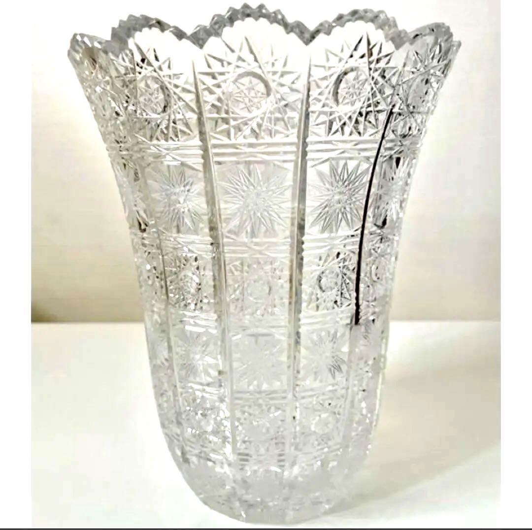 新品　美しい　ラスカボヘミア Bohemia 花瓶 17115/500/8