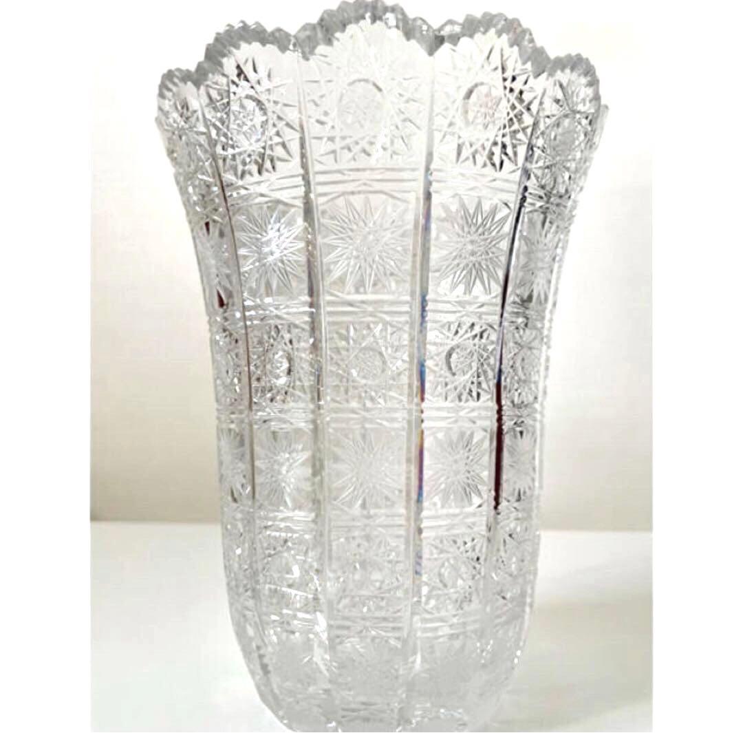 新品　美しい　ラスカボヘミア Bohemia 花瓶 17115/500/8