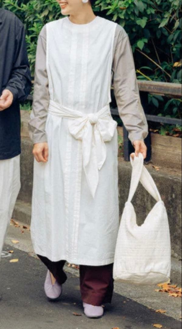 hatsutoki kitchen ノースリーブポップオーバー(エクリュ)