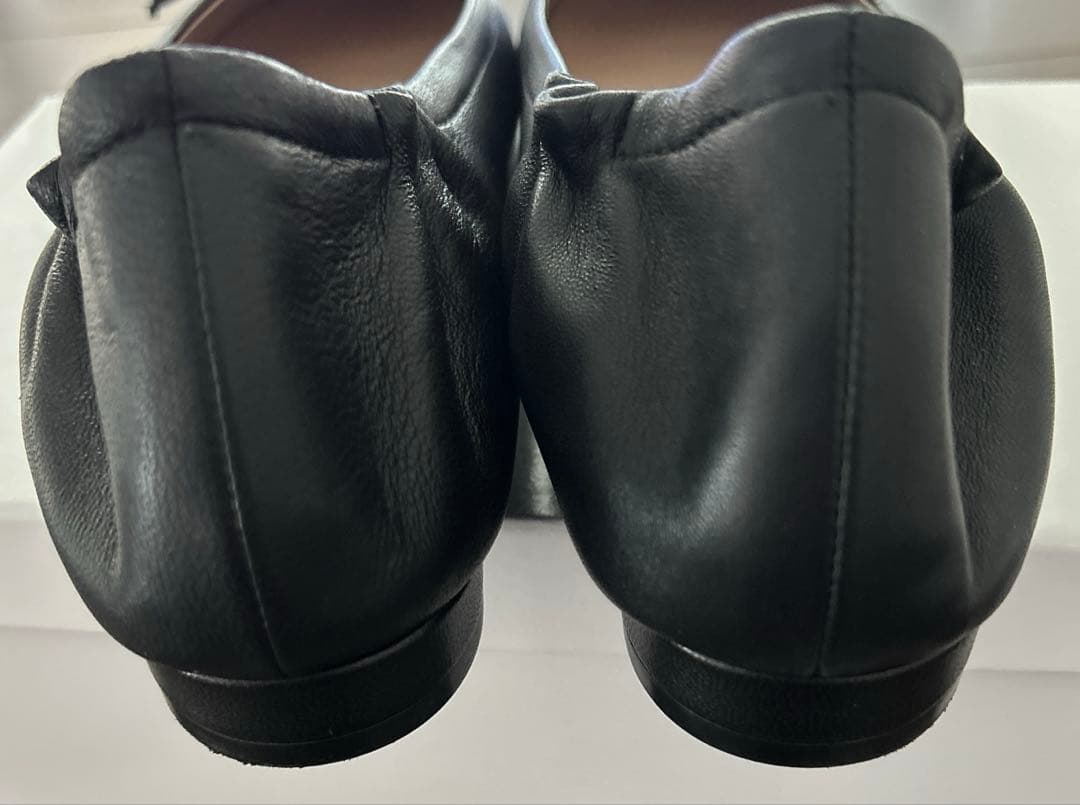 【LANVIN en Bleu】リボンモチーフバレエシューズ