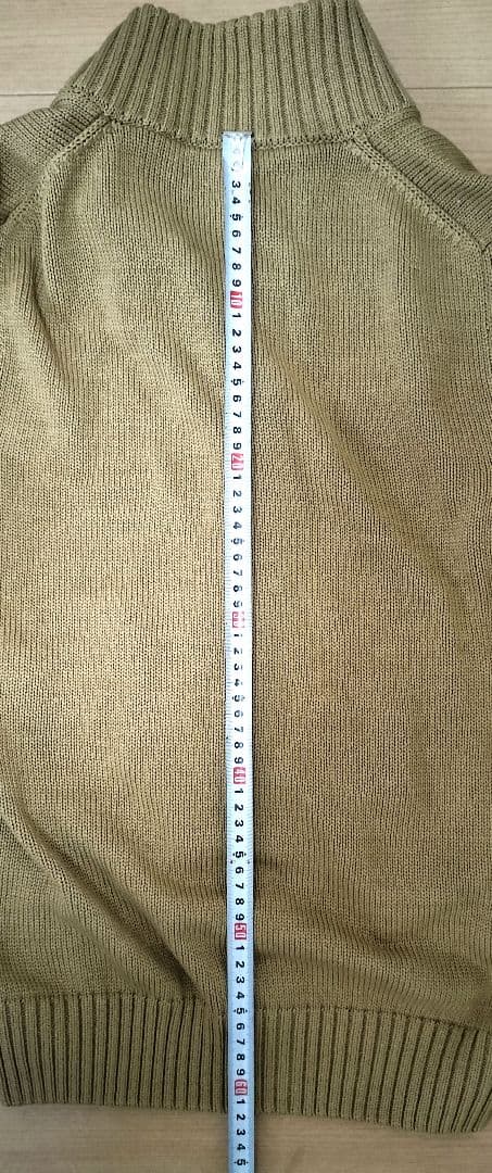 [のりすけ]5Gスタンドカラーコットンニットブルゾン