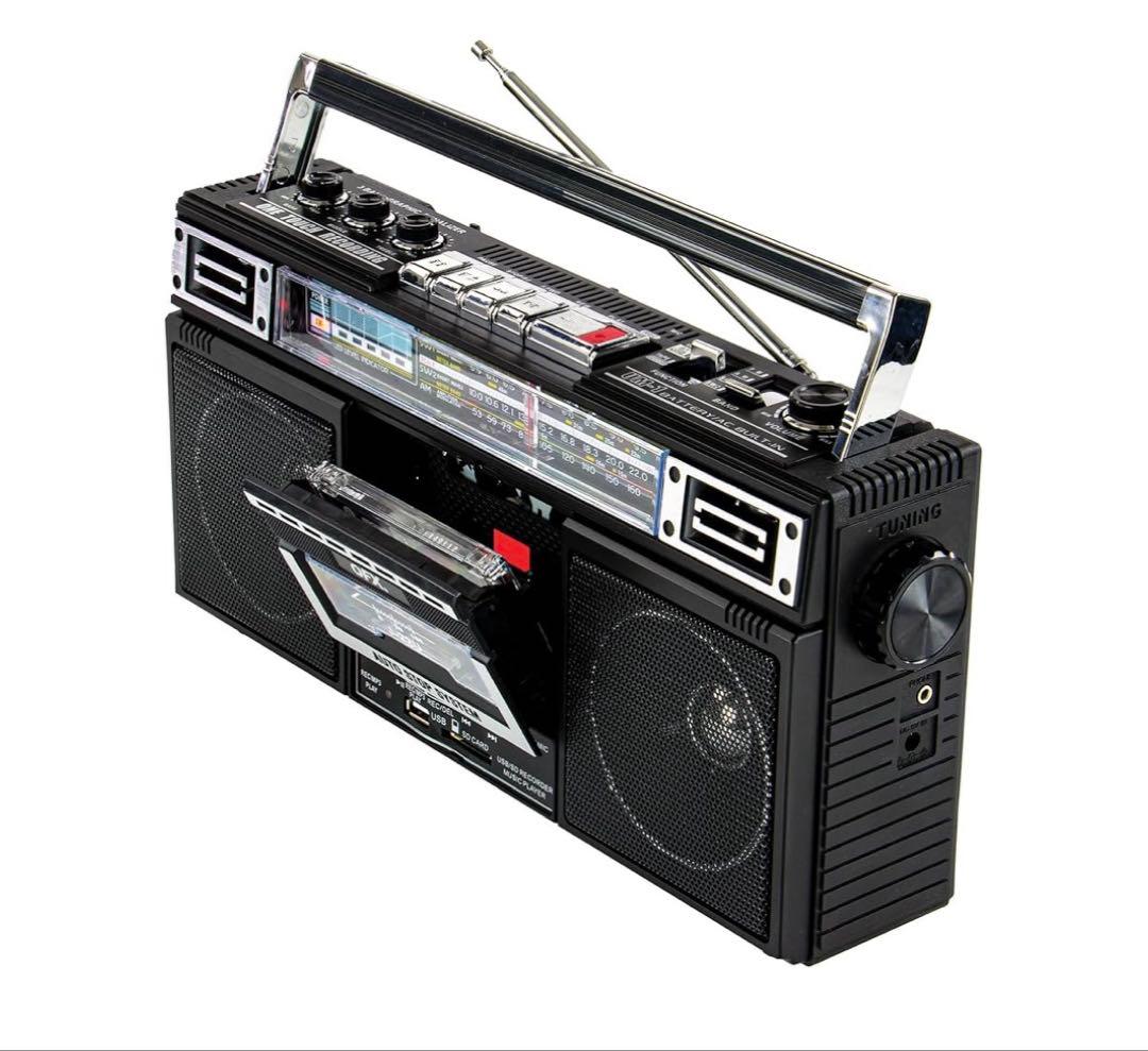 90年代 QFX J-220BT レトロカセットレコーダープレーヤー ラジカセ