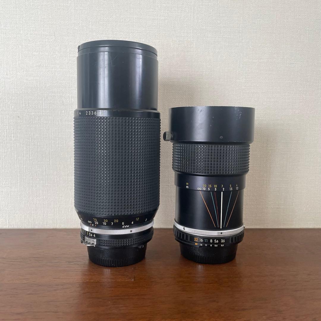 Nikon F3 HP フィルムカメラ ボディ ＋ MD-4 ＋ レンズ×2