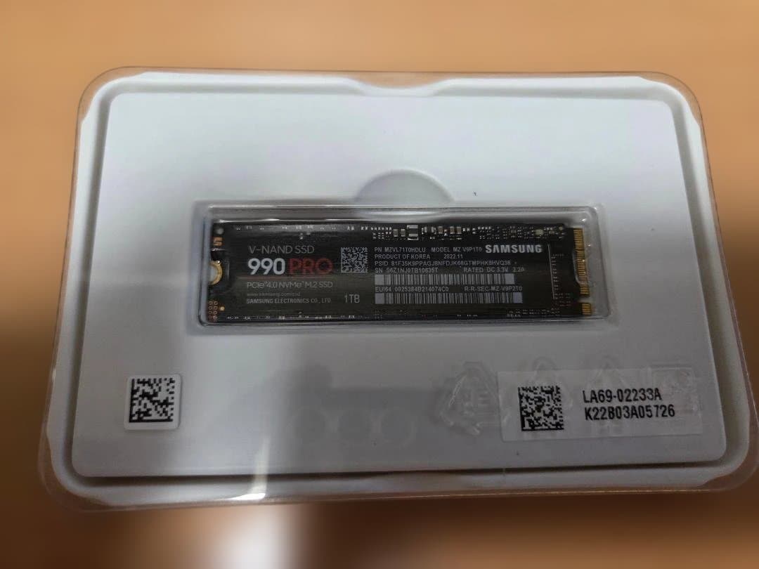 内蔵型SSD Samsung 990 PRO 1TB SSD