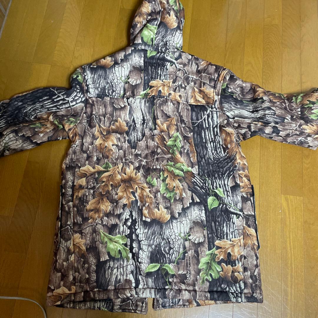 限界まで下げました。初期MAD HECTIC木の葉迷彩ダッフルコートＸＬ