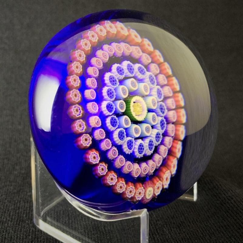 1992 ミッドナイトブルー BACCARAT クリスタル ペーパーウェイト