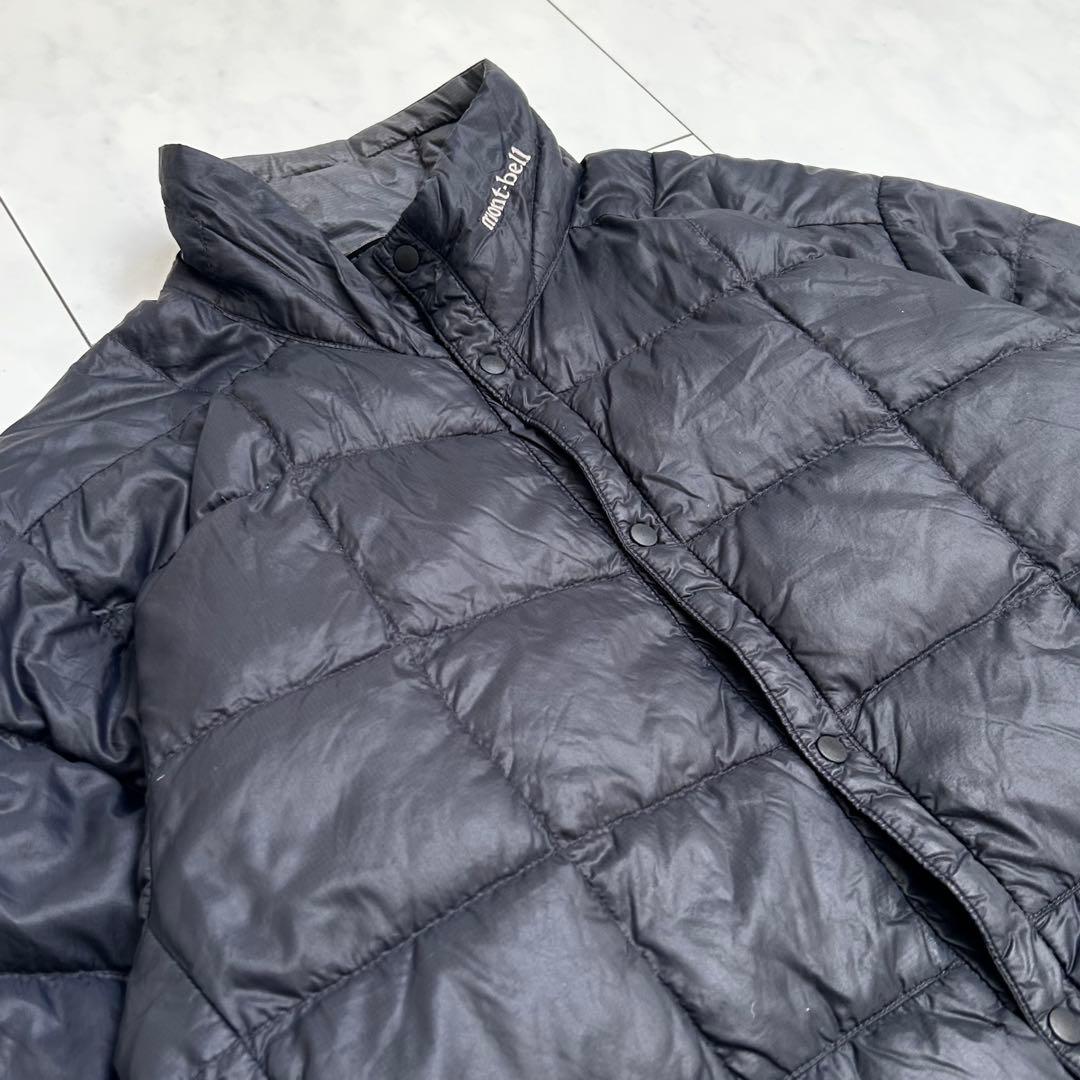【人気モデル】mont-bell ライトダウンジャケット　襟刺繍　軽量　高品質