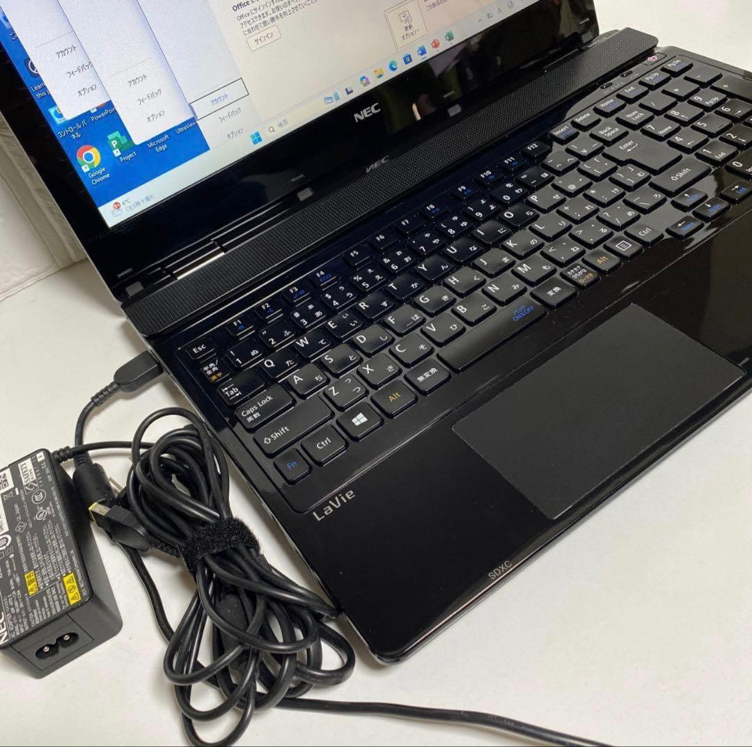 Windows11 オフィス付き　BRUーRE サクサクSSD NECノートPC