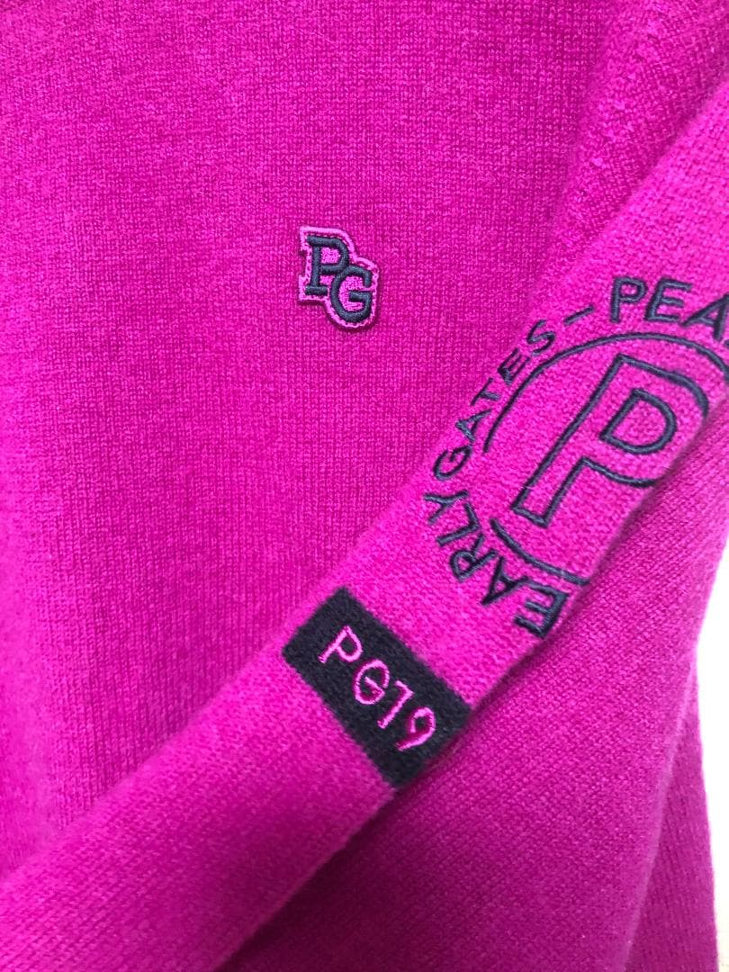 未使用 カシミヤ クルーネックニットセーター カシミヤ100% 4 M ピンク