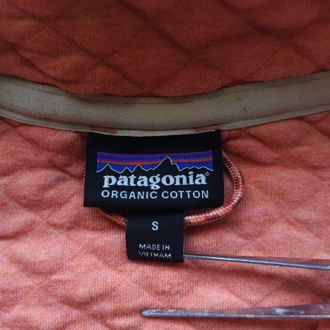 美品 Patagonia オーガニック コットン スナップt オレンジ S