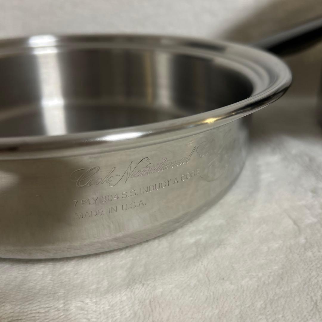 アメリカ製 IH ステンレス鍋 フライパン Cook-Nutritional