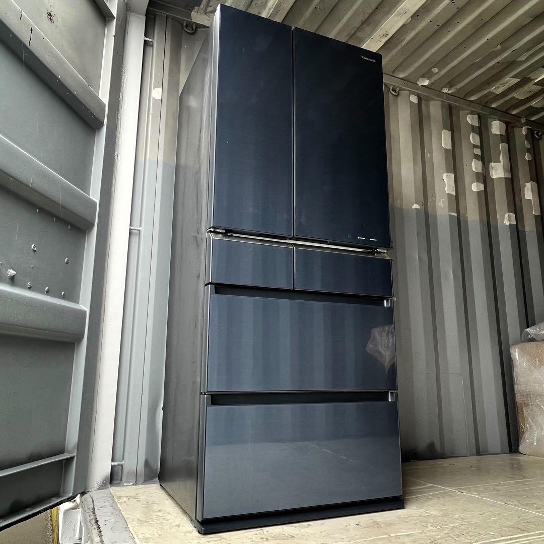 取付無料！パナソニックフルフラットガラスドア 高性能おしゃれインテリア冷蔵庫！