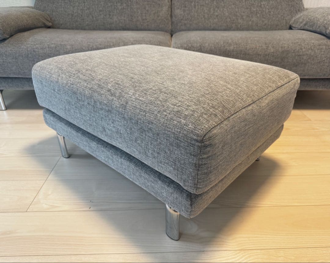 定価8万 IDC大塚 大塚家具 オットマン パッセロ グレー