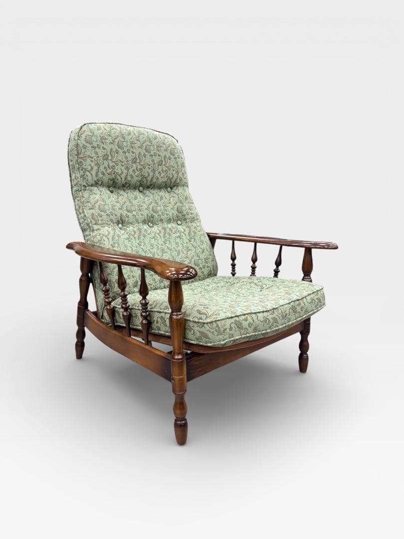 カリモク コロニアル リクライナー RC6030A682 スツール付 応接椅子