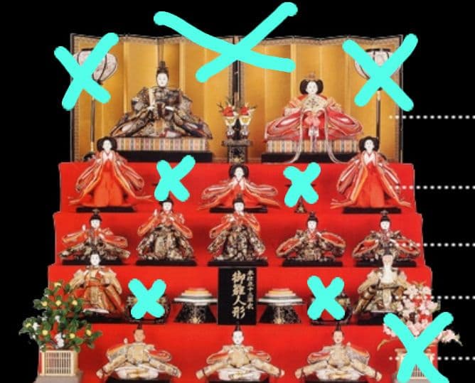 新品同様 秀月 15体 雛人形セット