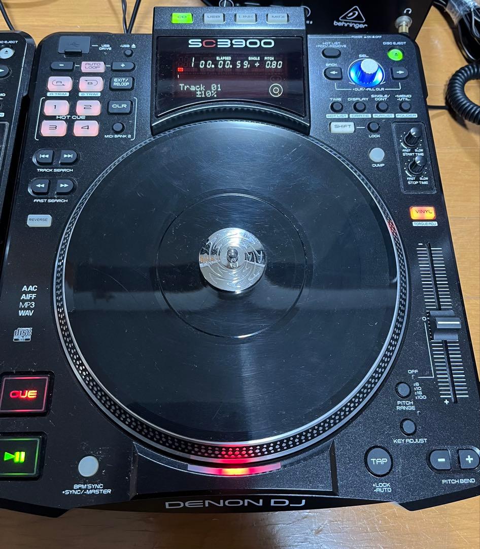 ジャンク扱い　DENON DJ SC3900 ターンテーブル 2台セット