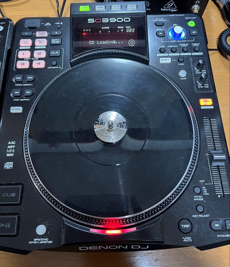 ジャンク扱い　DENON DJ SC3900 ターンテーブル 2台セット