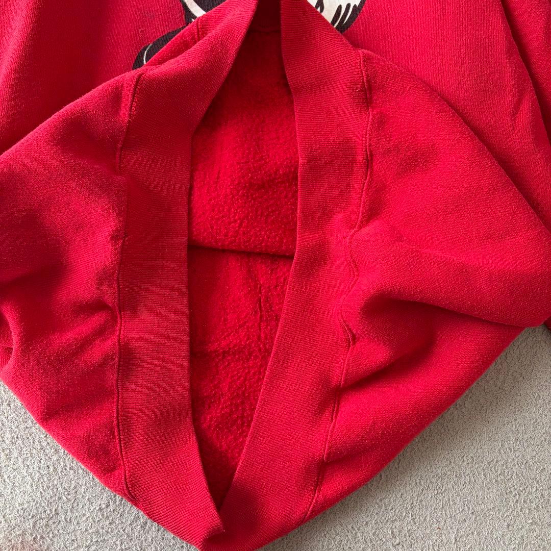 古着 90年代 ミッキーマウス おすわり　キャラクタースウェットトレーナー