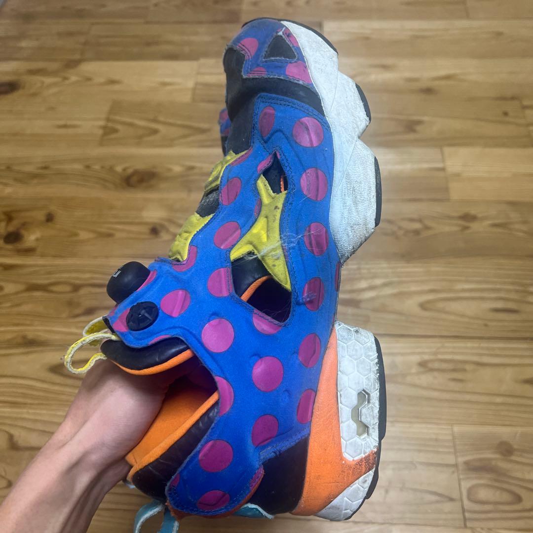 Reebok ポルカドット スリッポンシューズ　y2k 奇抜ファション