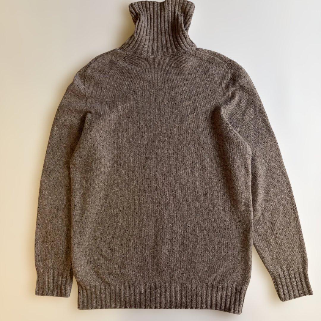 【美品】Drumohr タートルネックニット カシミヤ ベージュ XLメンズ