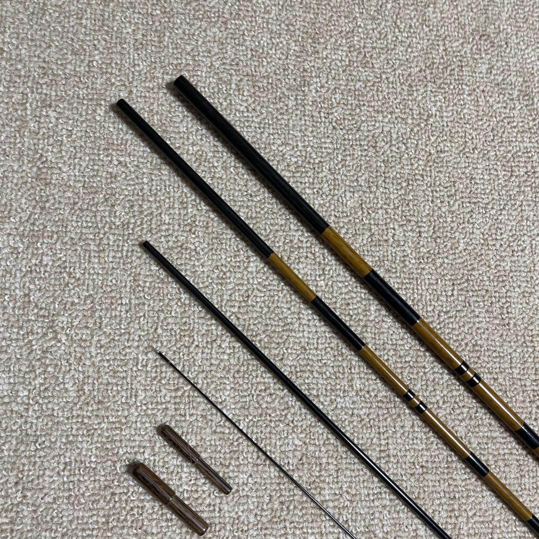 ジ*ー様 シマノ朱紋峯　嵐馬 ヘラブナ竿 カーボンファイバー 竿袋ワインレッド