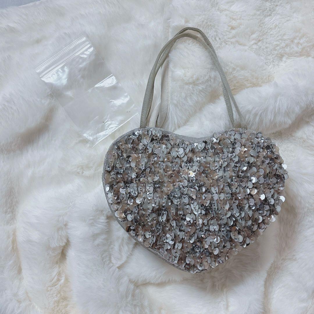 激レア❤︎Che Che NEW YORK❤︎ハートバッグ　キラキラ　スパンコール