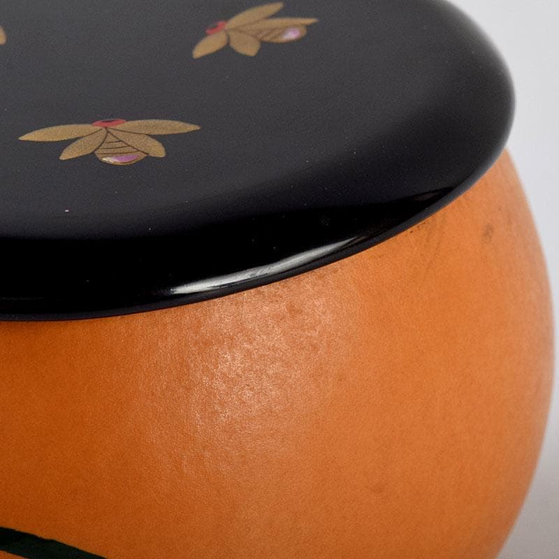 茶道具　北村葵春作　瓢箪　螺鈿装飾　螢蒔絵　茶器　共箱　V　9095