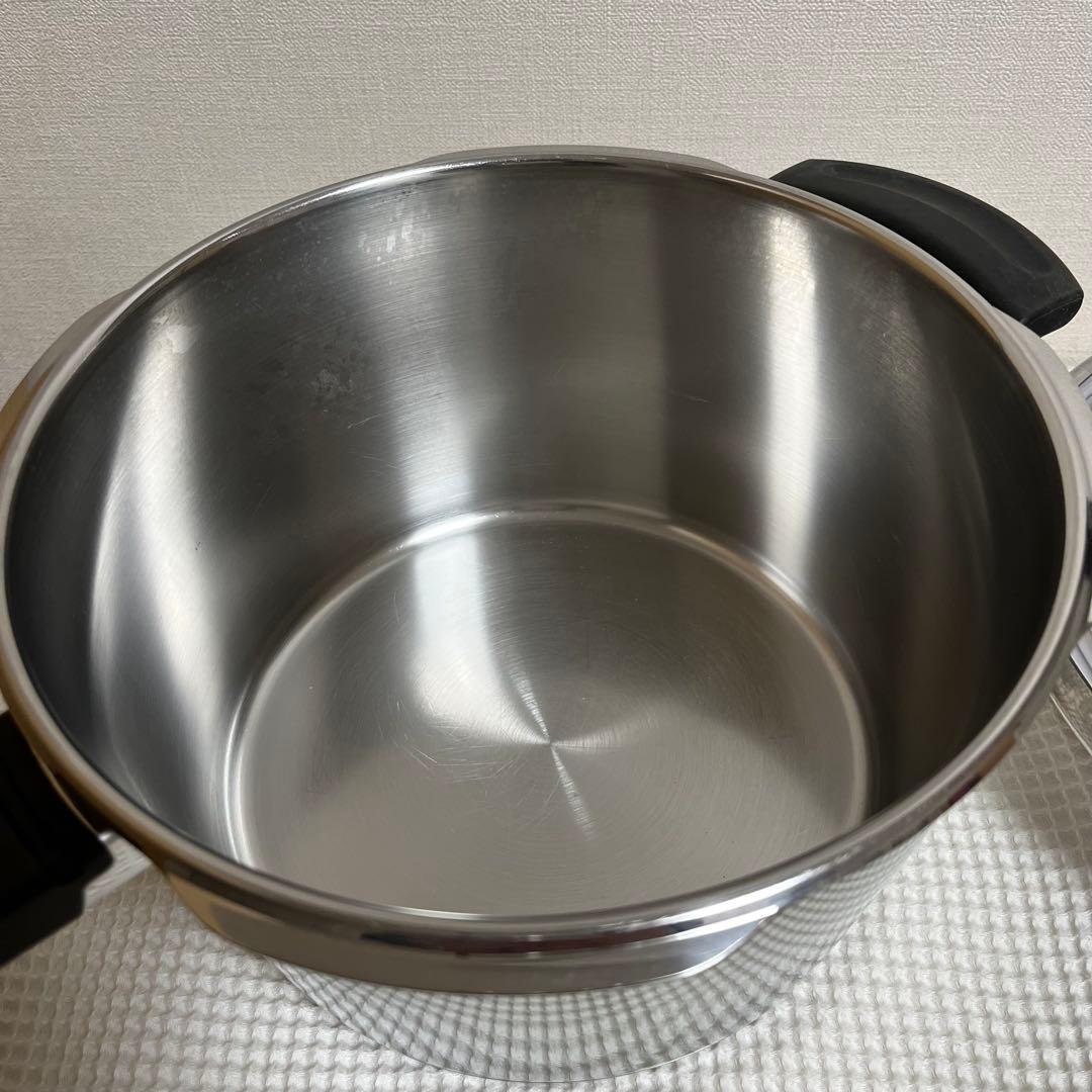 フィスラー圧力鍋　ビタクイック4.5Lガラス蓋付き