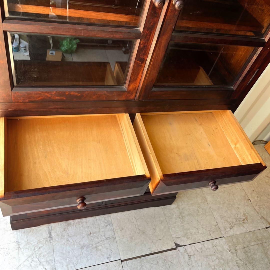 取付無料！松本民芸家具 天然木おしゃれアンティーク食器棚 飾り棚✨