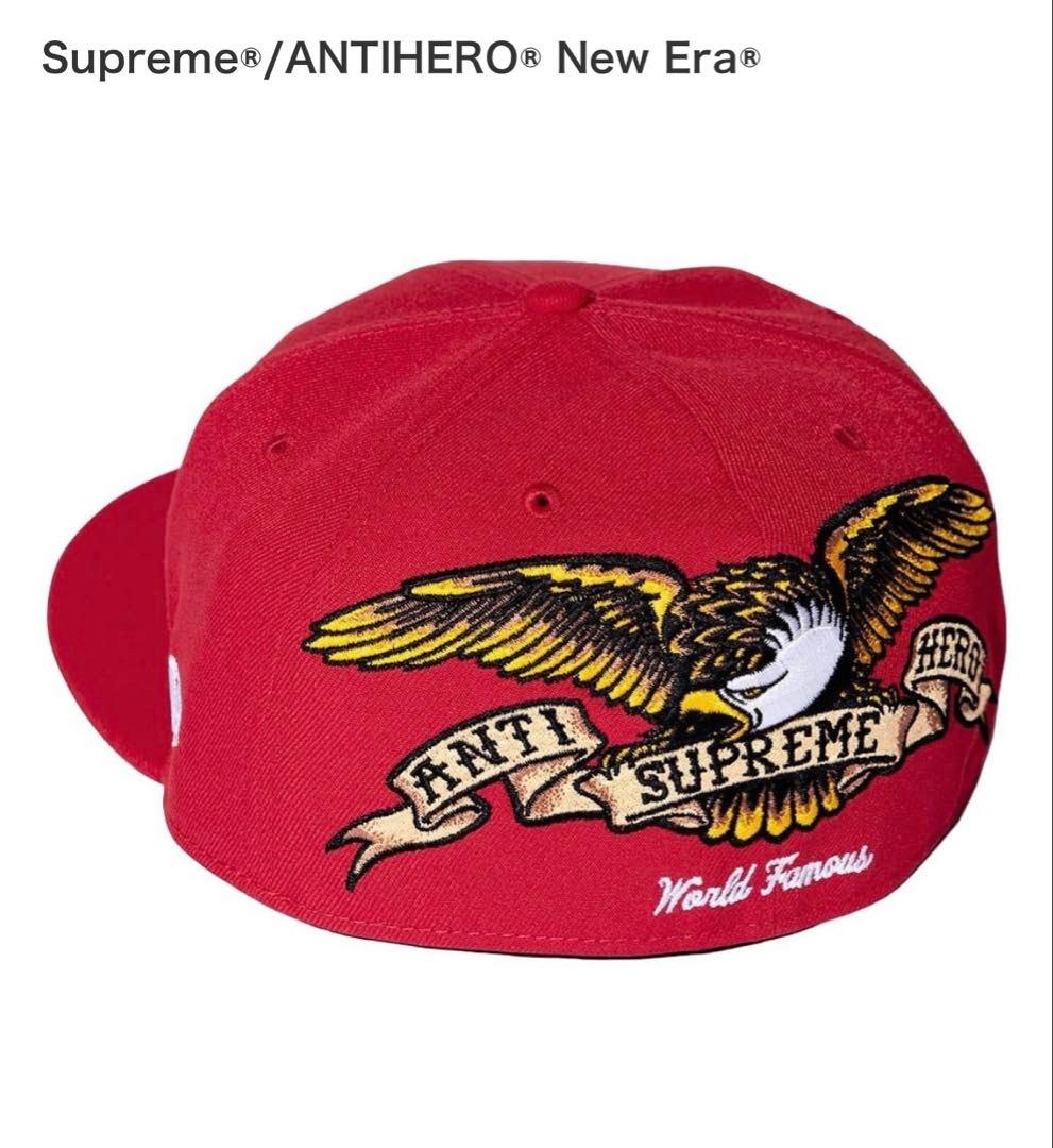 帽子 SUPREME ANTIHERO New Era RED 7 3/8