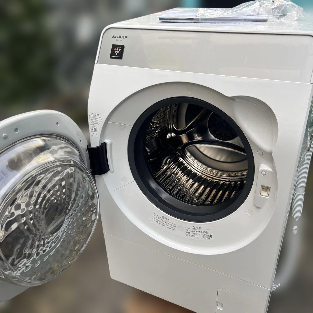 ⭐︎ほぼ新品シャープ ドラム式洗濯機ES-K10B-WL 2024年製 SHARP