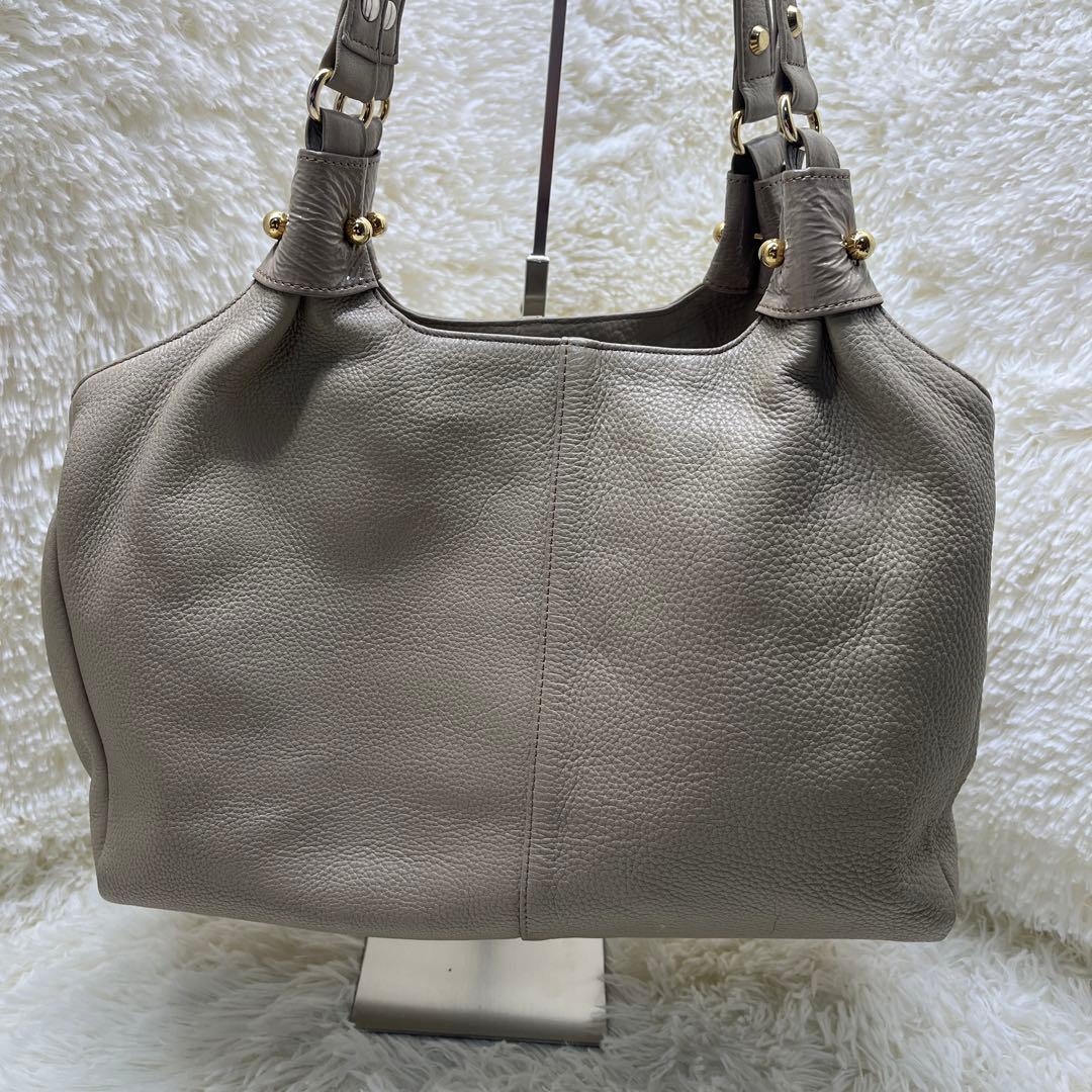 ATAO アタオ アンディ　ショルダーバッグ トートバッグ レザー　グレージュ