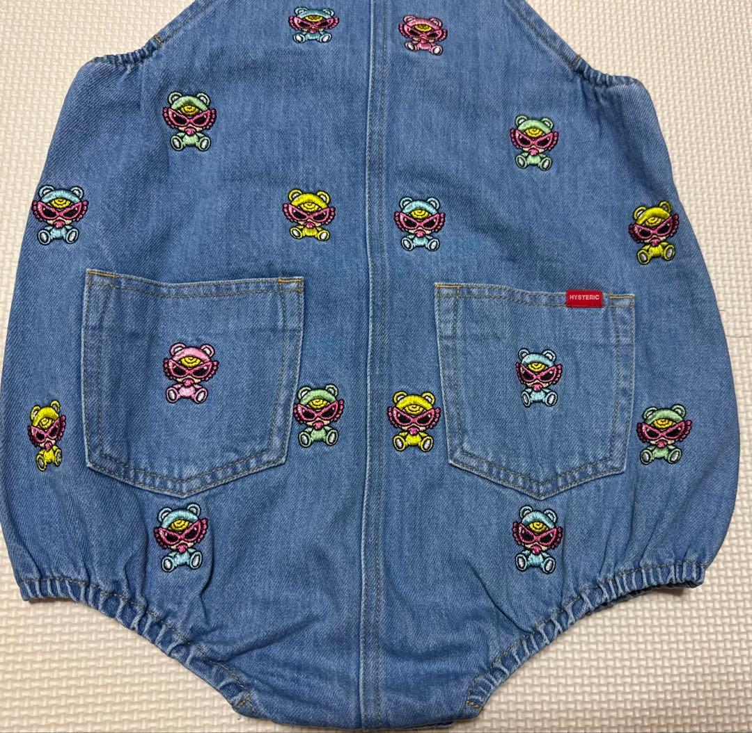 A*様 【ヒステリックミニ】　テディ 刺繍 ダルマオール　サロペット M(90㌢
