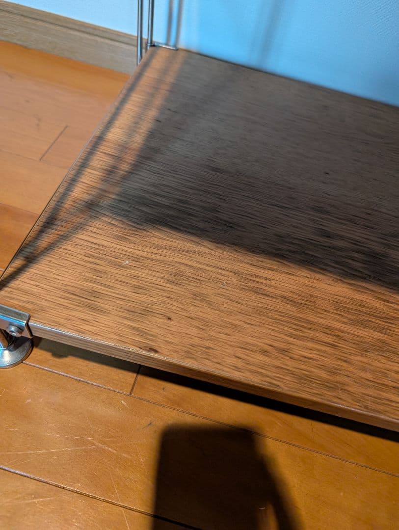 《送料込》無印良品 ステンレスユニットシェルフ オーク材棚 家具 シルバーラック