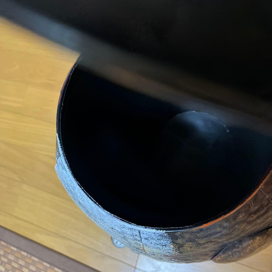 ブリキフクロウゴミ箱