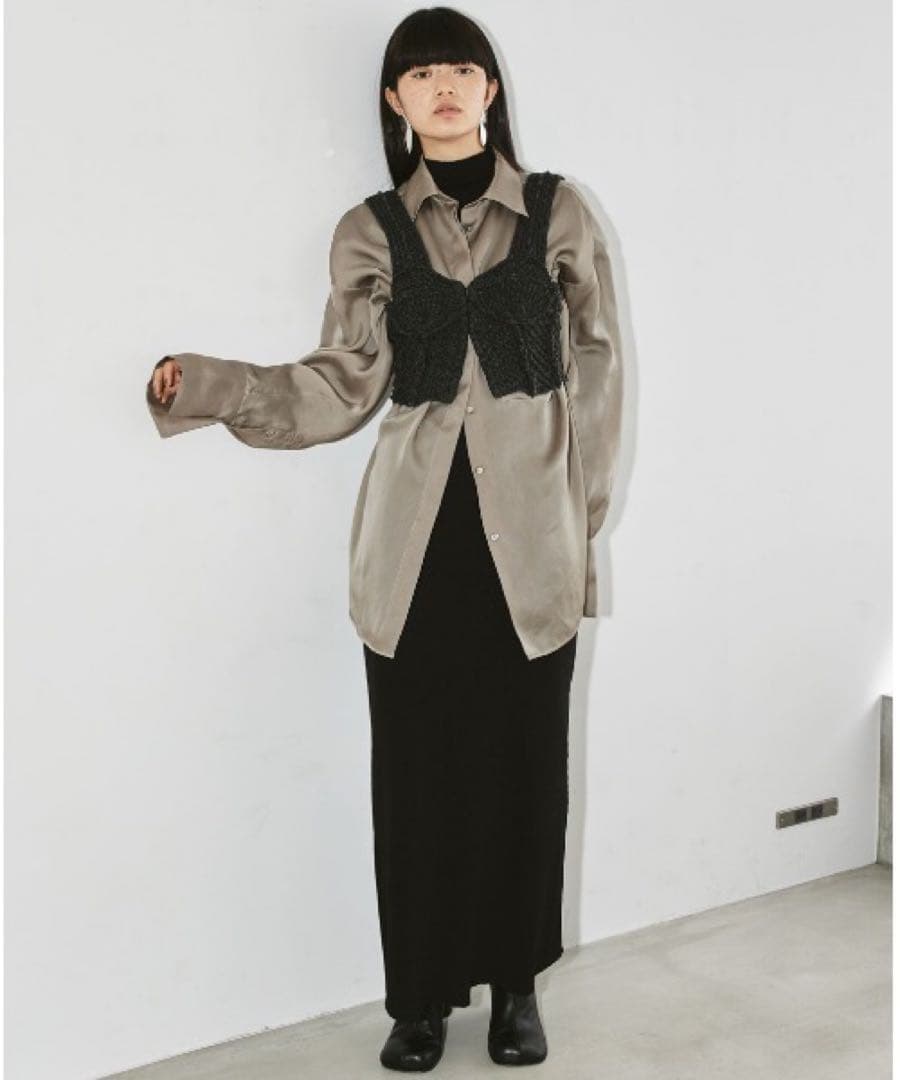 TODAYFUL オーガンジーポケットシャツ