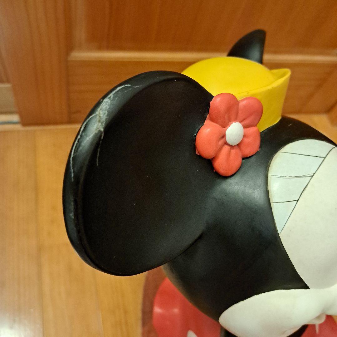 廃盤品　ガーデンスタチュー　ミニーマウス ランタン付き　置物　オブジェ　レア