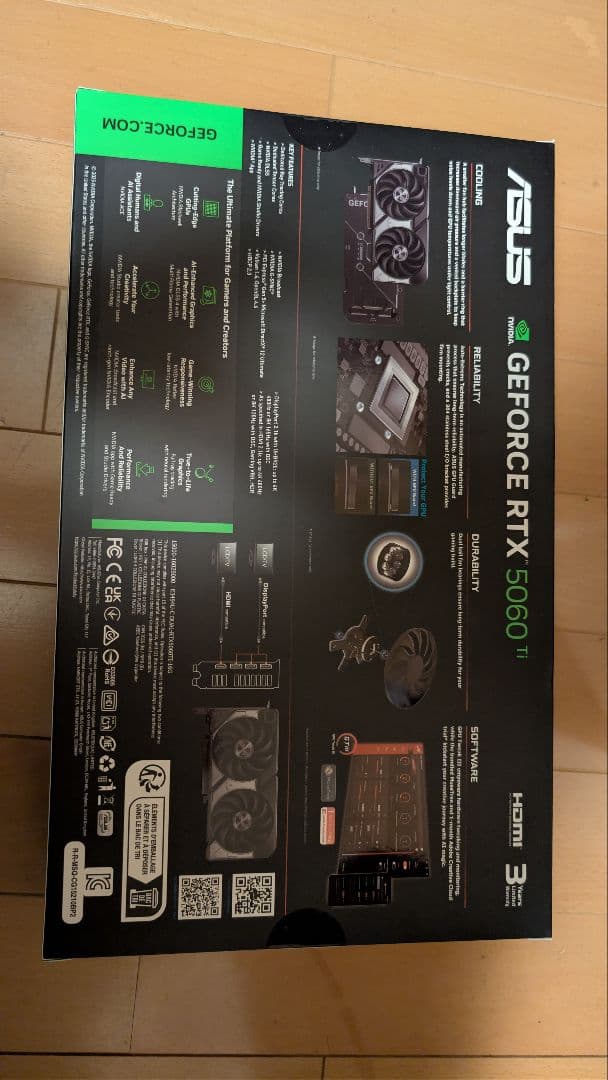 グラフィックボード・グラボ・ビデオカード ASUS GeForce RTX 5060 Ti 16GB