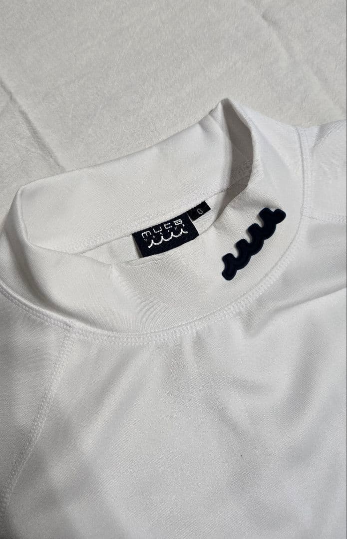 MUTA MARINE 長袖モックネック ホワイト