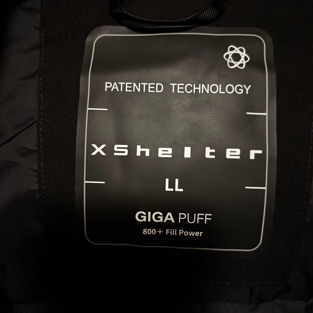 エックスシェルター(R)断熱αプレミアムギガパフダウンコート ブラック LL