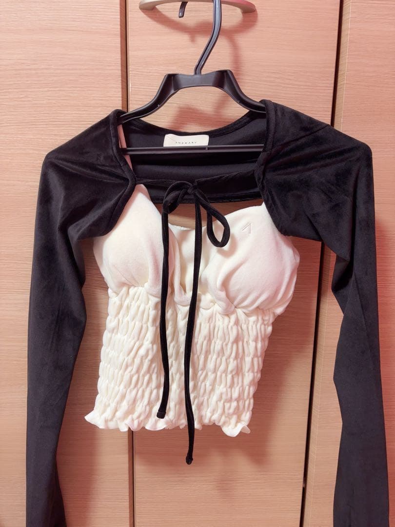 トップス andmary Mei shirring tops