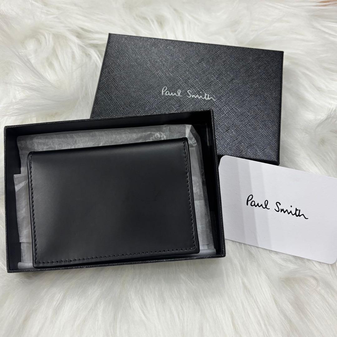 【新品未使用】ポールスミス 名刺入れ 折り財布 箱付き
