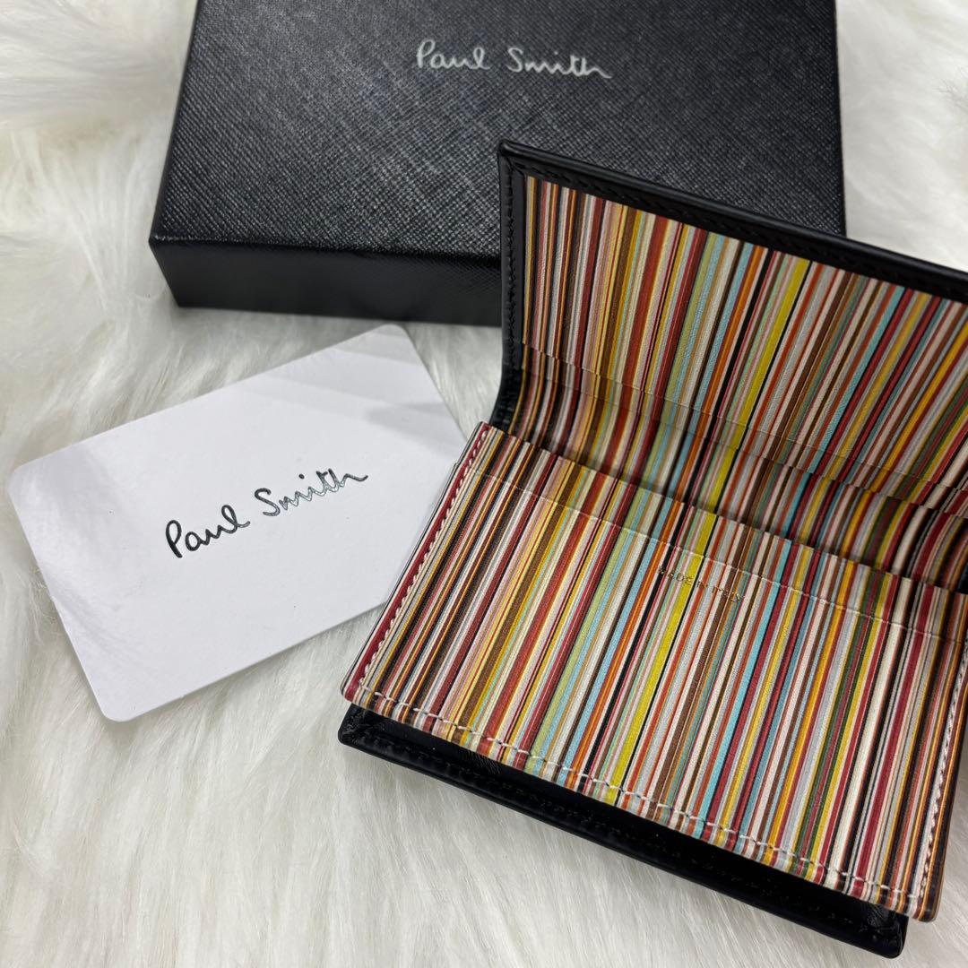 【新品未使用】ポールスミス 名刺入れ 折り財布 箱付き