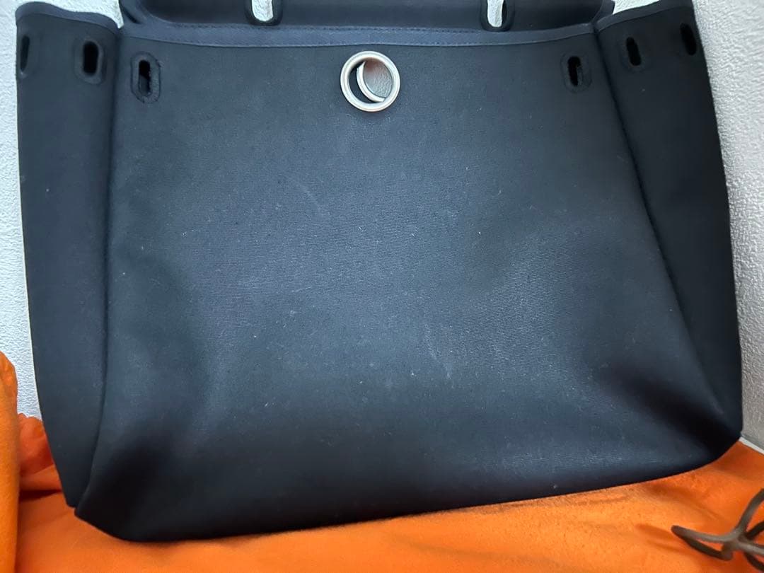 極美品　エルメス　エールバッグPM シルバー金具　ハンドバッグ　ショルダー　黒
